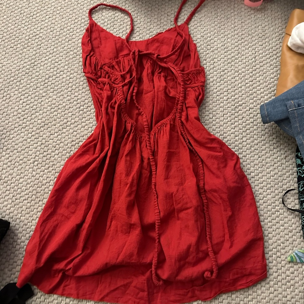 Red Strappy Dress
